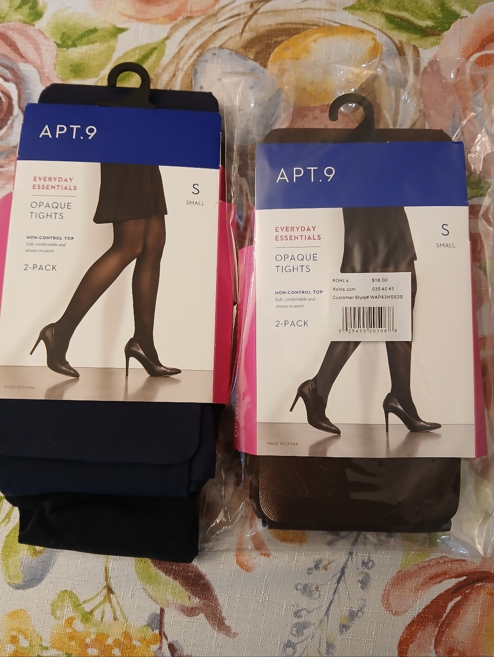 Apt. 9 Opaque Tights - Black (2-Pack)